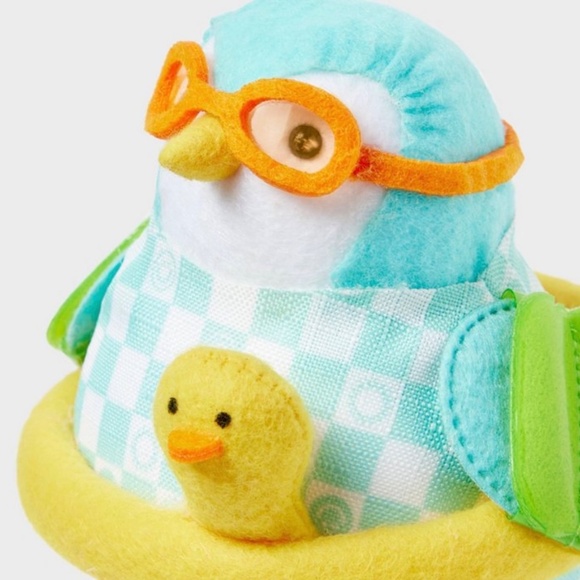 Featherly Friends "Junior" the Summer Swimmer Fabric Bird - Target Sun Squad - Picture 2 of 12